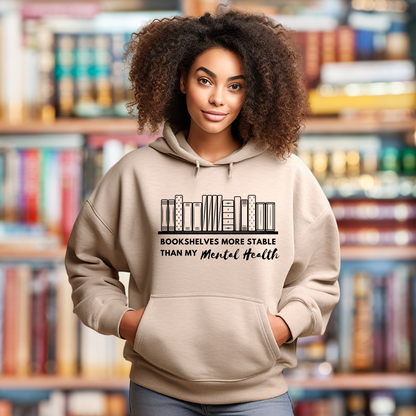 Bookshelves As Stable As My Mental Health Jumper