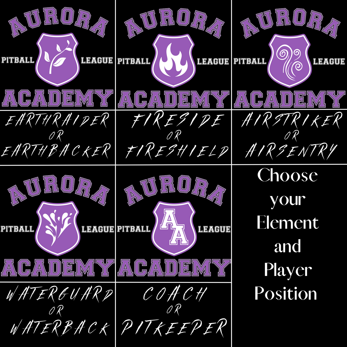 *CUSTOM TEE* Aurora Academy Pitball Jersey