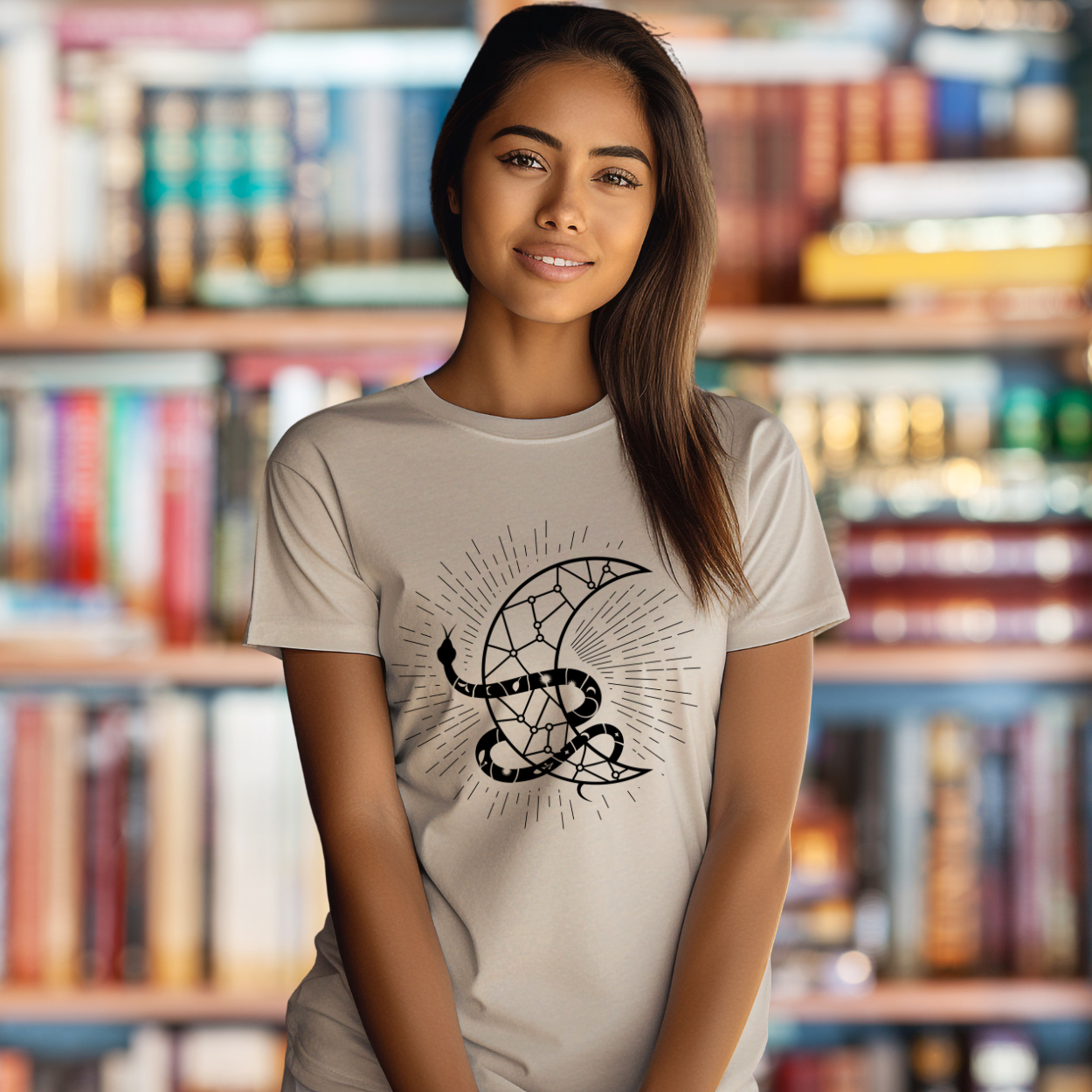 Snake and Moon T-Shirt