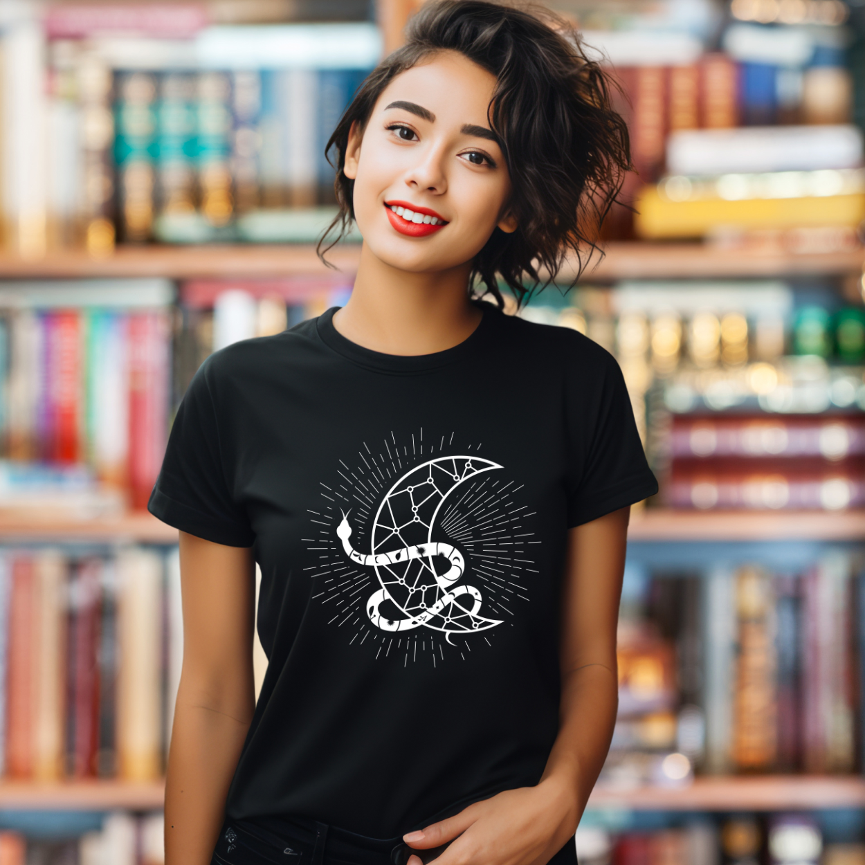 Snake and Moon T-Shirt