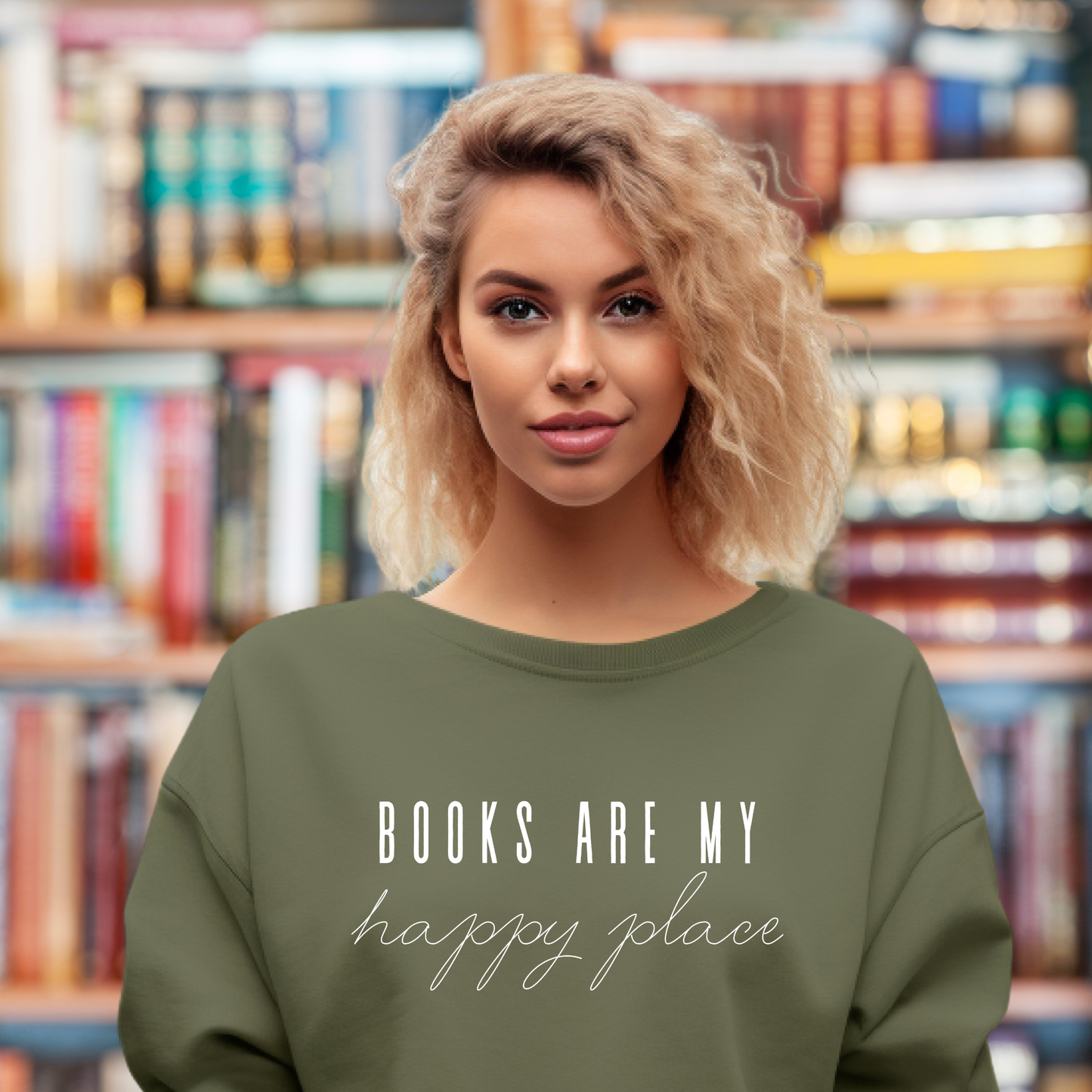 Books Are My Happy Place Jumper