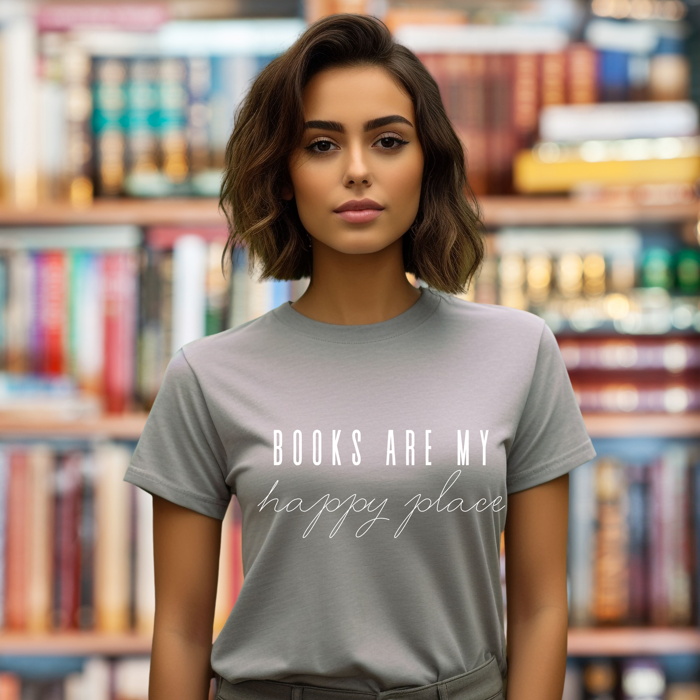 Books Are My Happy Place TShirt