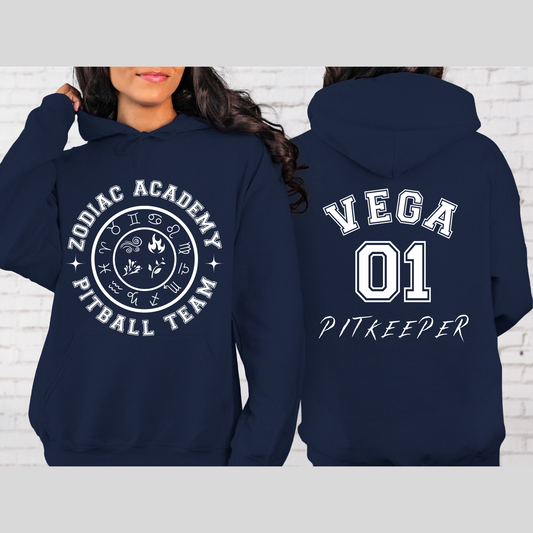 Vega PitKeeper Pitball Jersey Hoodie Zodiac Academy