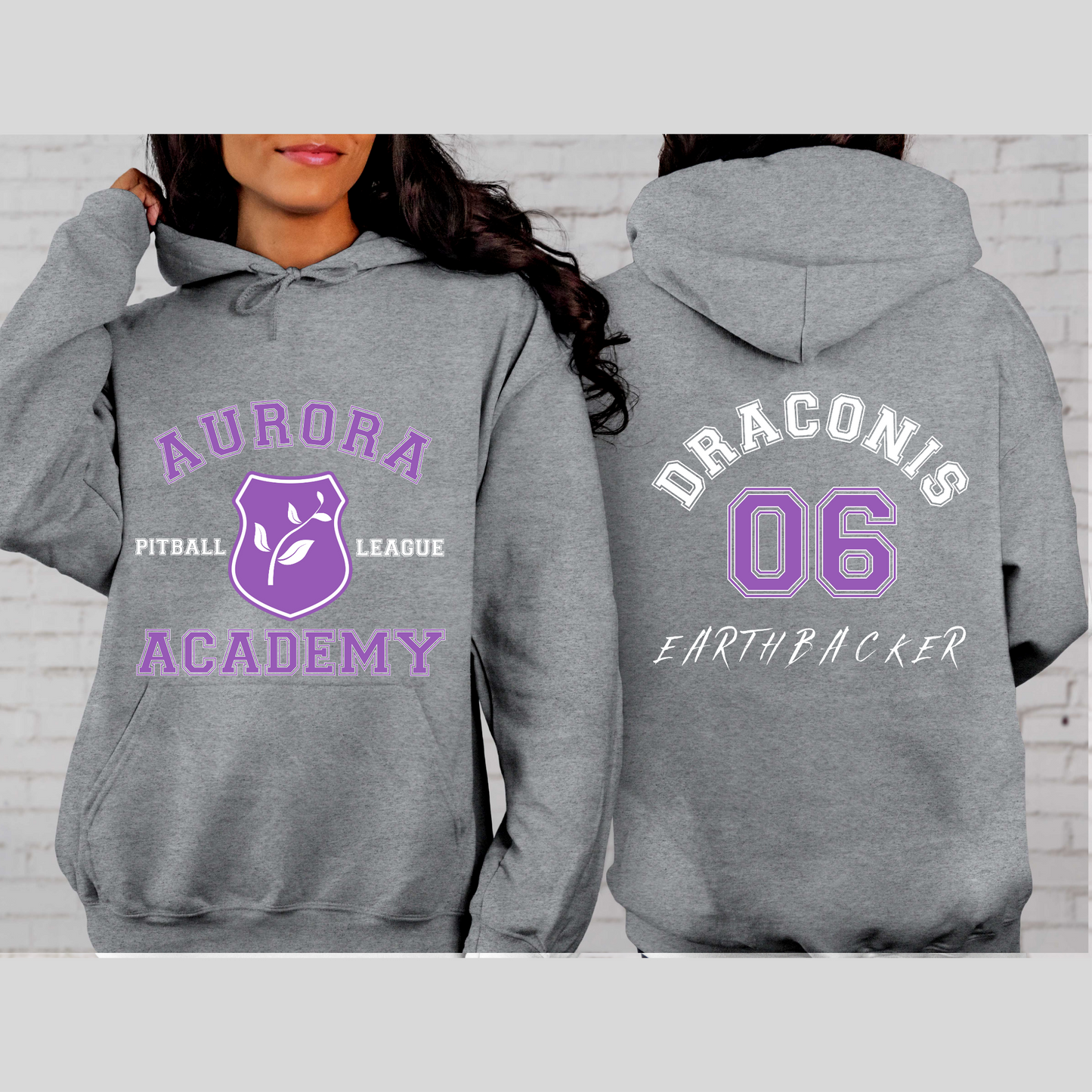 Draconis EarthBacker Pitball Jersey Hoodie Aurora Academy