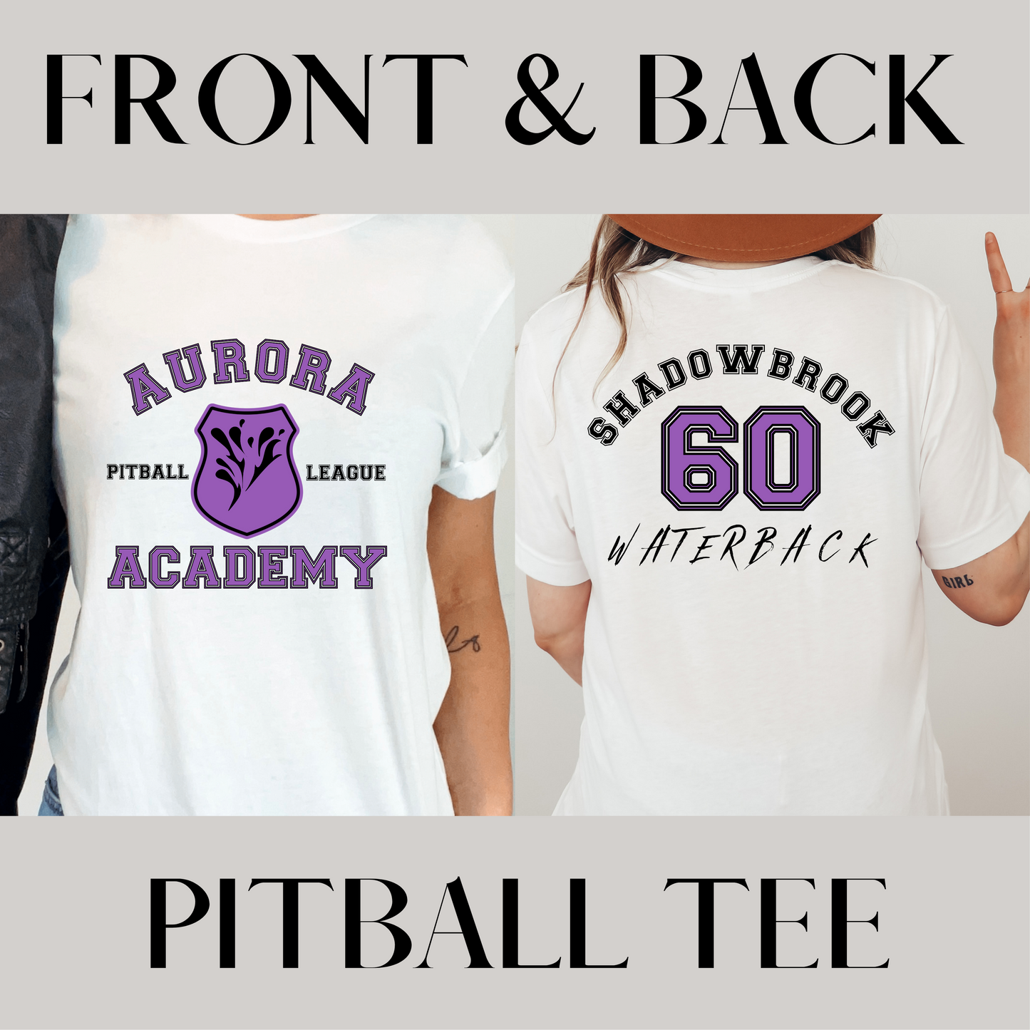 Shadowbrook WaterBack PitBall Jersey Tee Aurora Academy