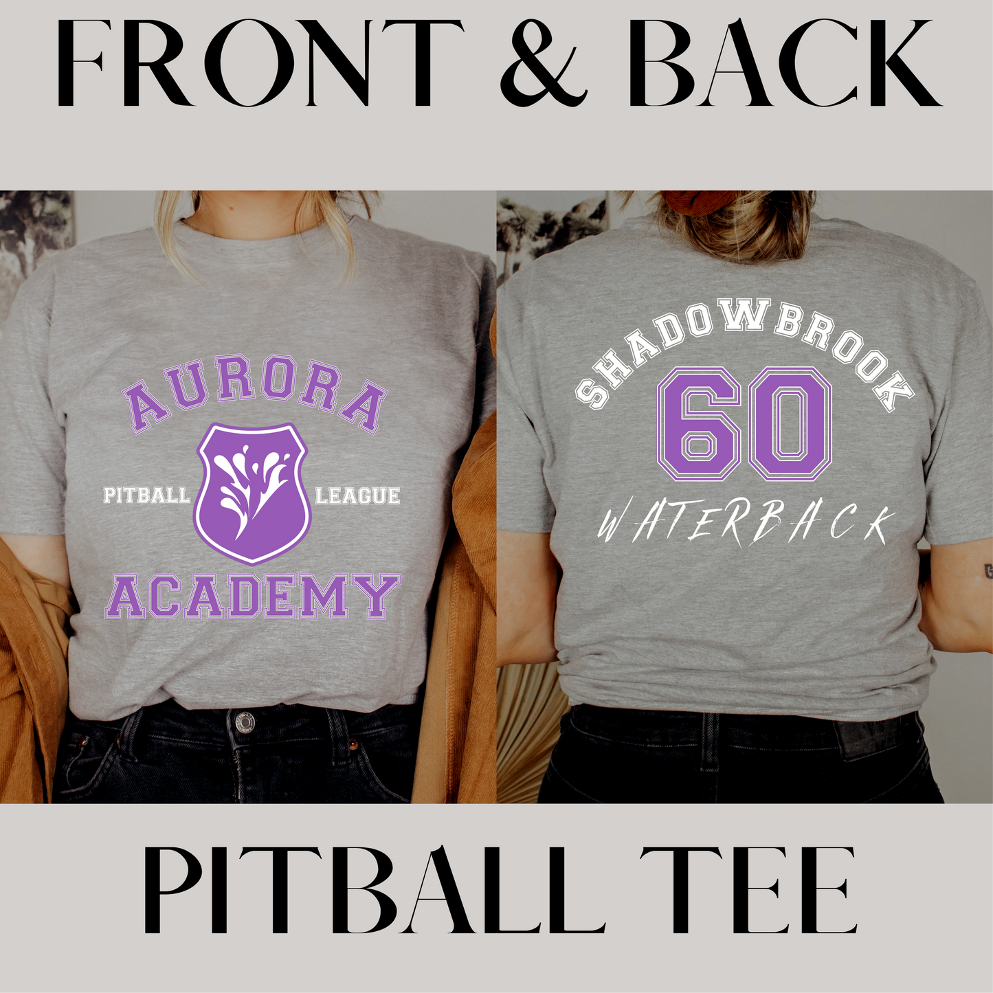 Shadowbrook WaterBack PitBall Jersey Tee Aurora Academy